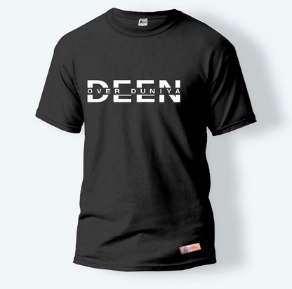Deen Over Duniya | Round Neck T-Shirt for Men