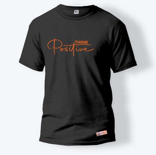 Think Positive | Round Neck T-Shirt for Men