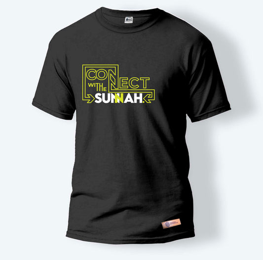 Connect With The Sunnah | Round Neck T-Shirt for Men
