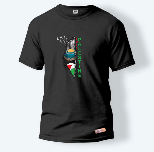 Free Palestine | Round Neck T-Shirt for Men