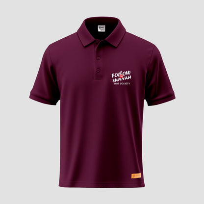 Follow The Sunnah Not Society Polo Shirt
