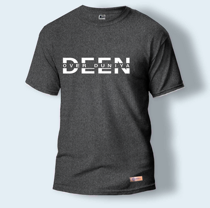 Deen Over Duniya | Round Neck T-Shirt for Men