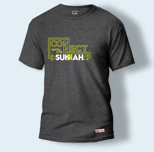 Connect With The Sunnah | Round Neck T-Shirt for Men