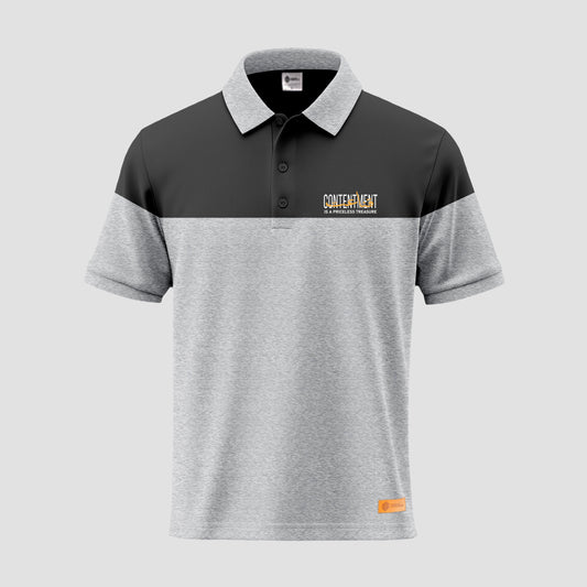 Contentment is a priceless treasure Polo Shirt