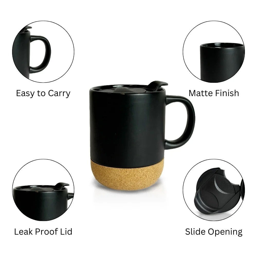 Cork Base Ceramic  Coffee Mug