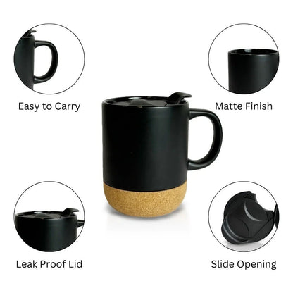 Cork Base Ceramic  Coffee Mug