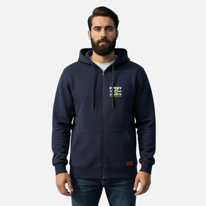 Every Second Counts | Zipper Hoodie