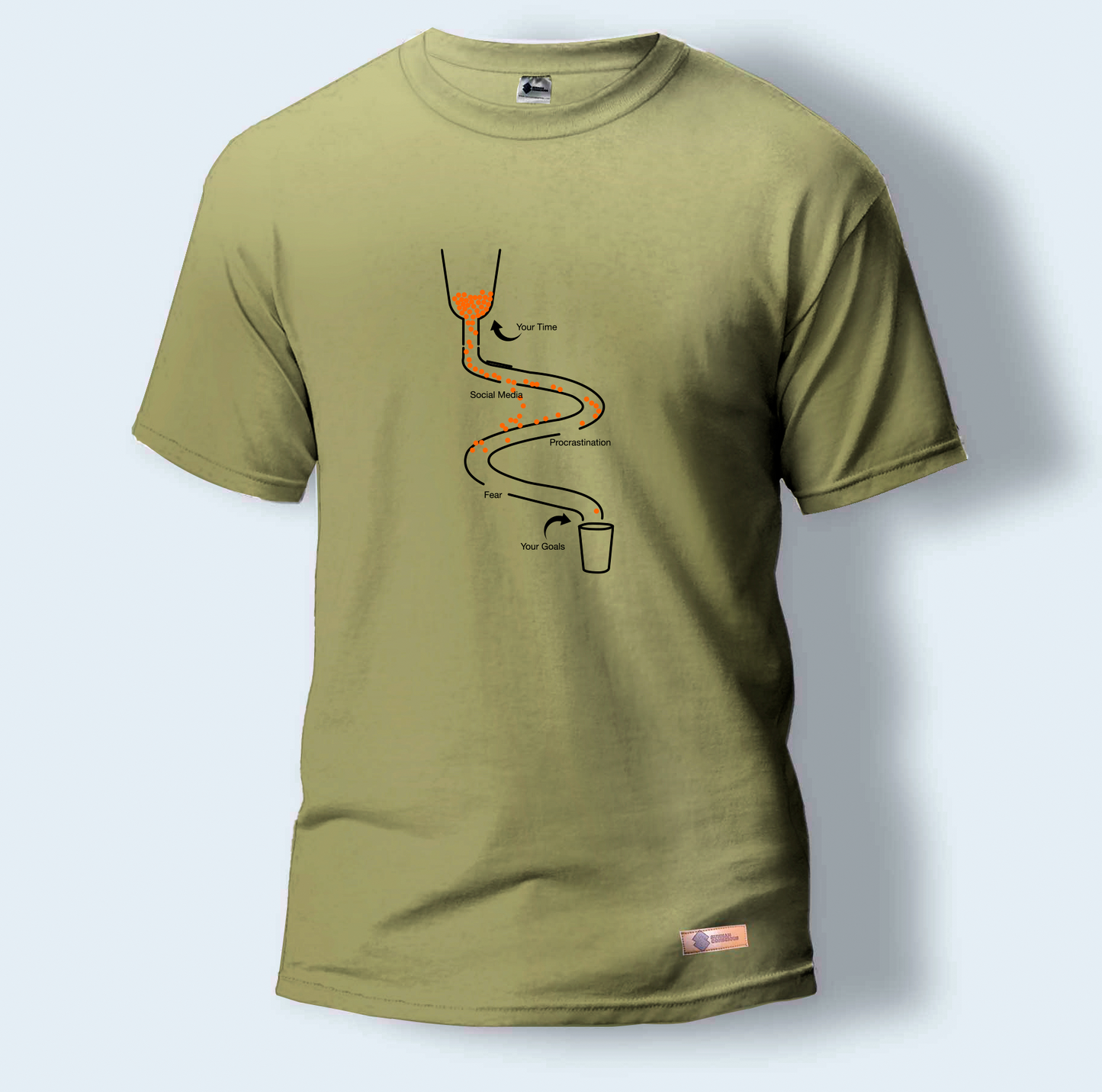 Your Time, Social Media, Procrastination, Fear and Your Goals | Round Neck T-Shirt for Men