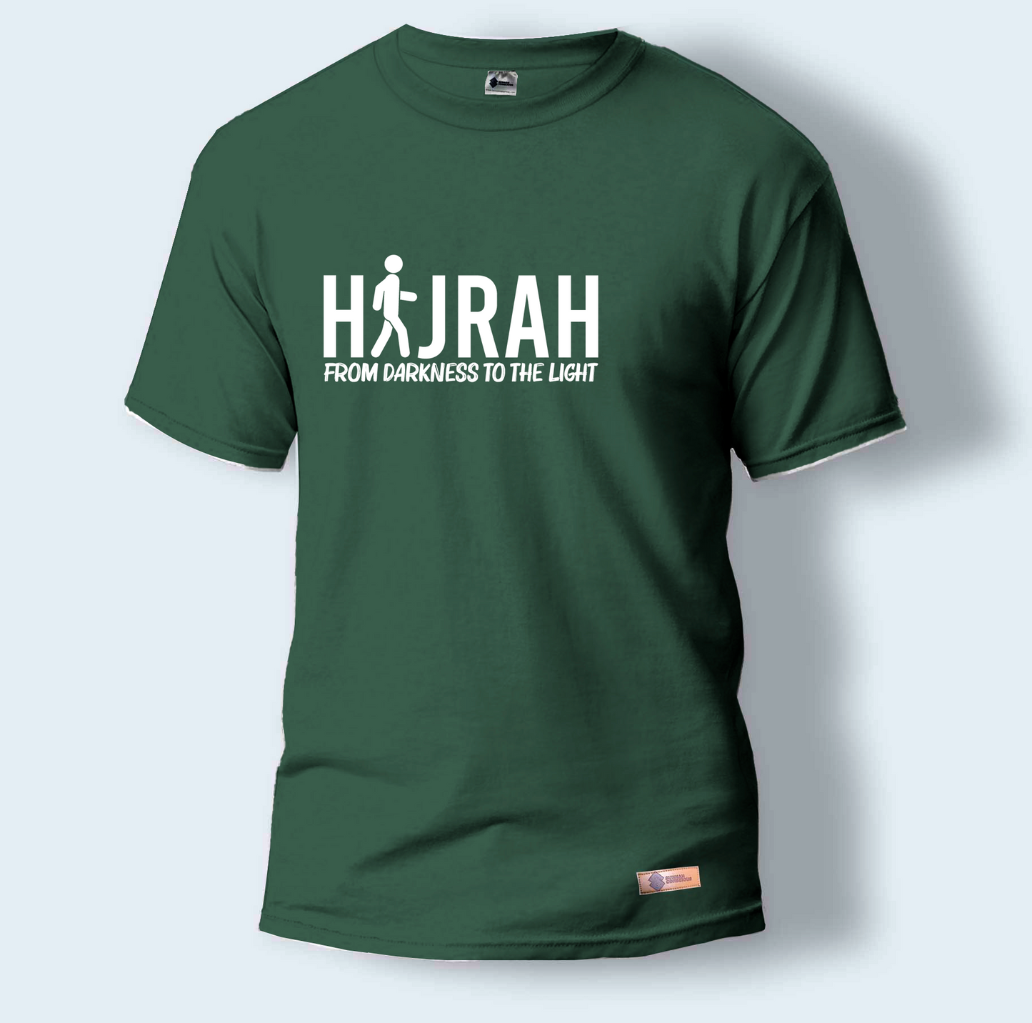 Hijrah From Darkness To The Light | Round Neck T-Shirt for Men