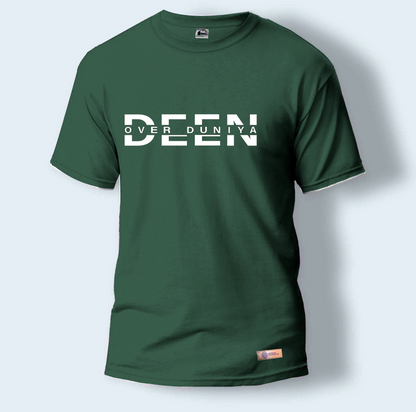 Deen Over Duniya | Round Neck T-Shirt for Men