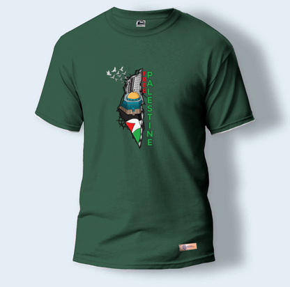 Free Palestine | Round Neck T-Shirt for Men