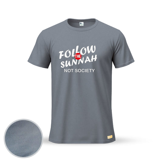 Follow The Sunnah Not Society | Thermal Round Neck T-Shirt for Men