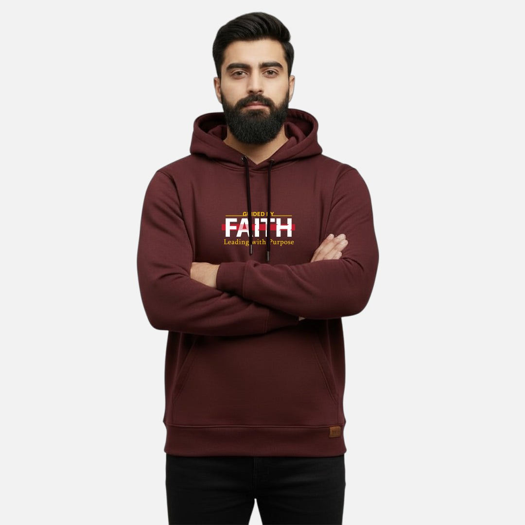 Guided By Faith Leading with Purpose | Kangaroo Hoodies
