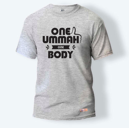 One Ummah One Body | Round Neck T-Shirt for Men