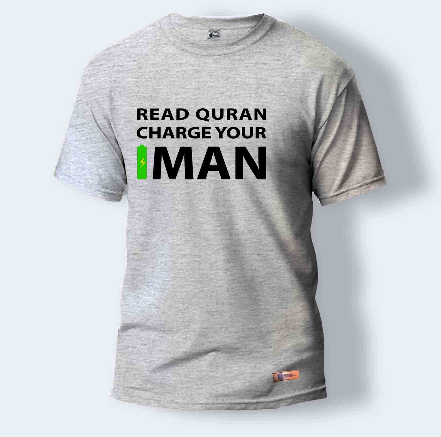 Read Quran Charge Your Iman | Round Neck T-Shirt for Men