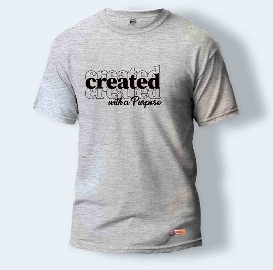 Created with a Purpose | Round Neck T-Shirt for Men