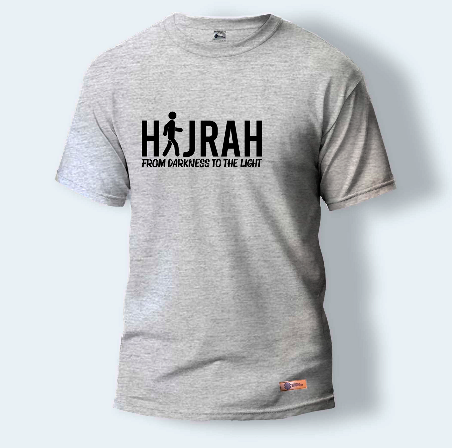Hijrah From Darkness To The Light | Round Neck T-Shirt for Men