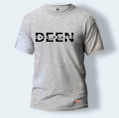Deen Over Duniya | Round Neck T-Shirt for Men