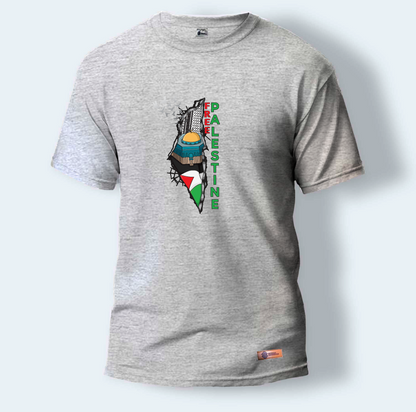 Free Palestine | Round Neck T-Shirt for Men