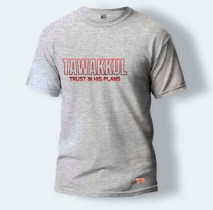 Tawakkul Trust In His Plans | Round Neck T-Shirt for Men