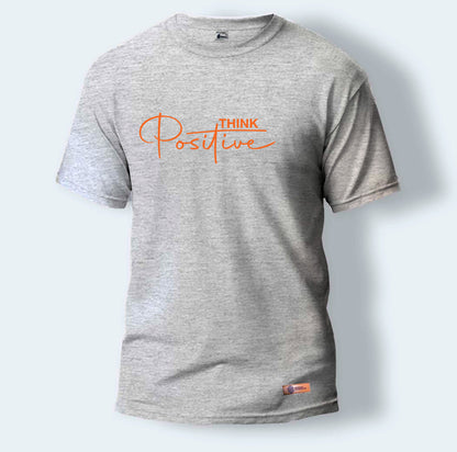 Think Positive | Round Neck T-Shirt for Men