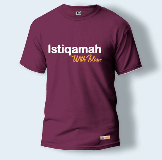 Istiqamah With Islam | Round Neck T-Shirt for Men