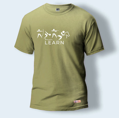 Learn | Round Neck T-Shirt for Men