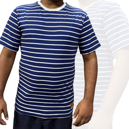 Pack of 2 Round neck Lines Shirt