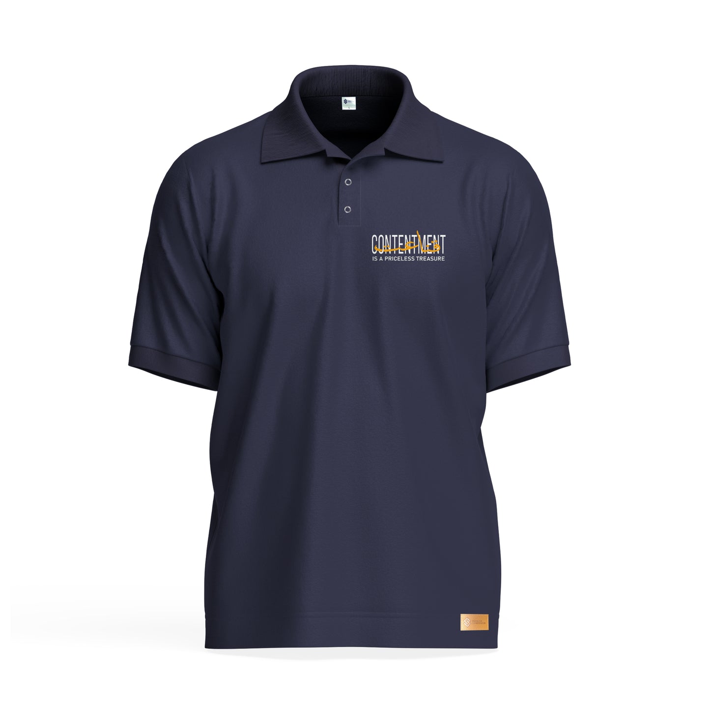 Contentment is a priceless treasure Polo Shirt