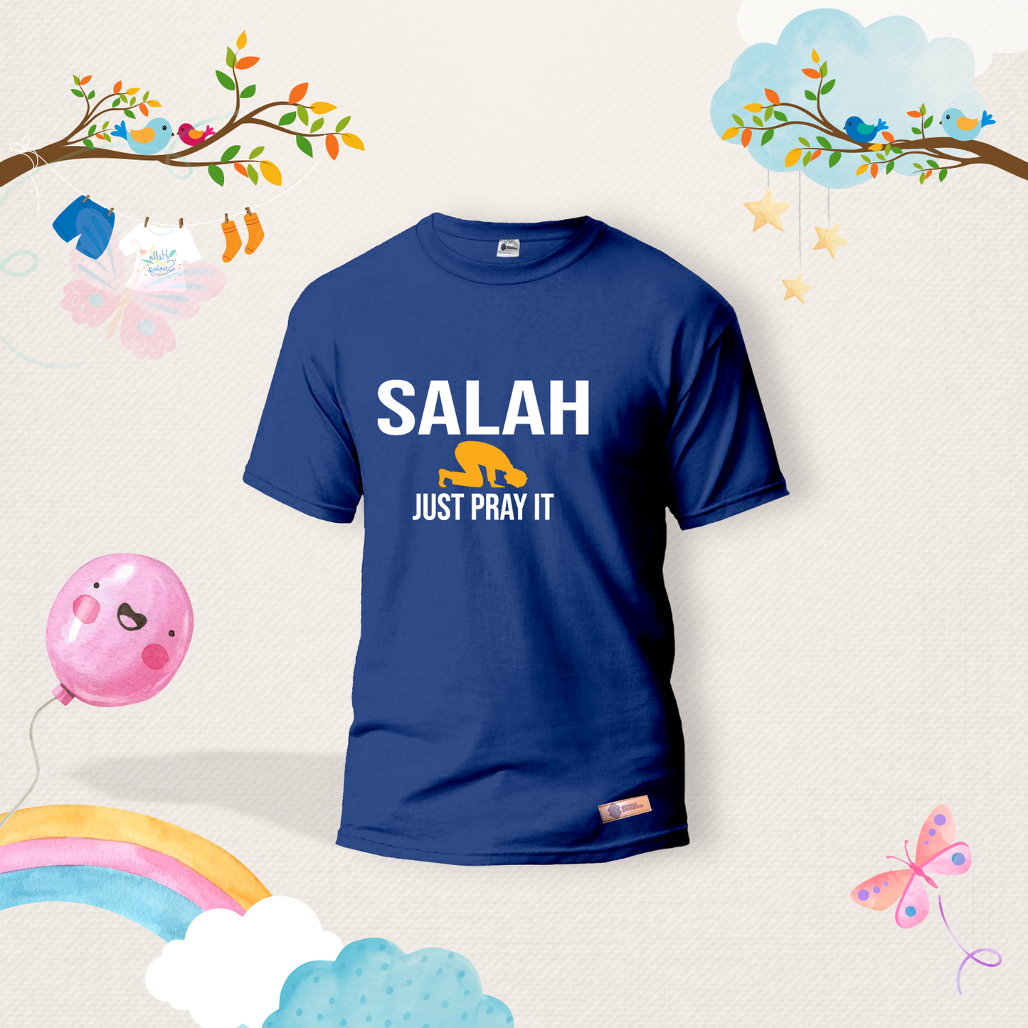 Salah Just Pray it Kids Shirts