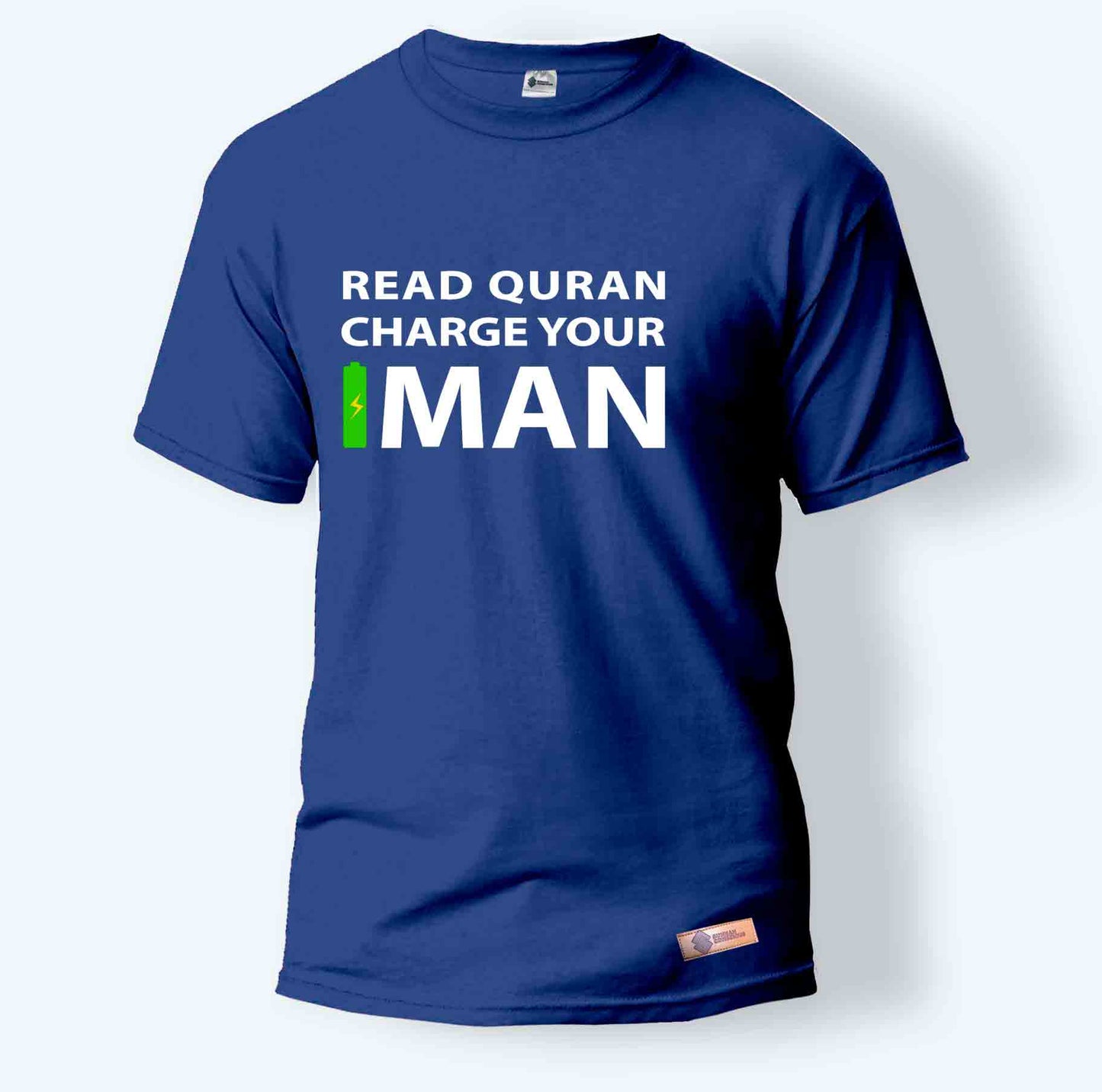 Read Quran Charge Your Iman | Round Neck T-Shirt for Men
