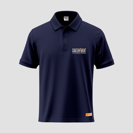 Contentment is a priceless treasure Polo Shirt