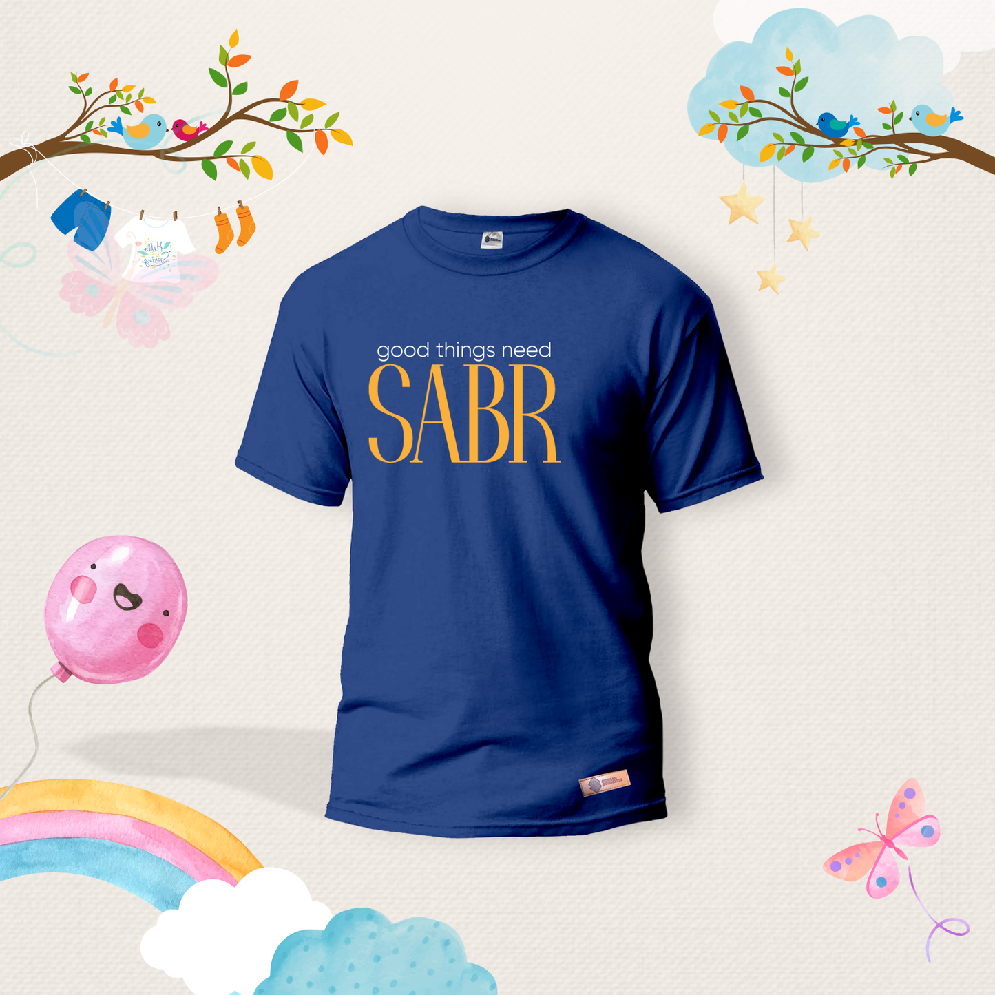 Good Things need Sabr Kids Shirts