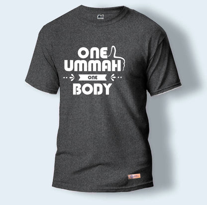 One Ummah One Body | Round Neck T-Shirt for Men