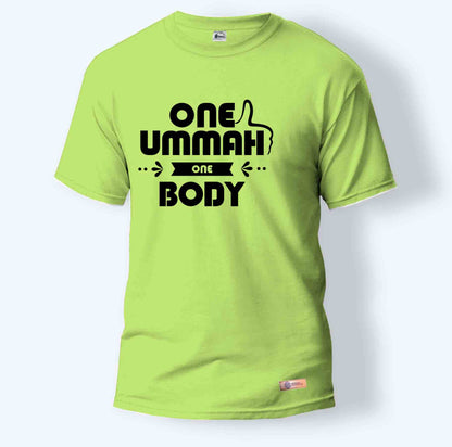 One Ummah One Body | Round Neck T-Shirt for Men