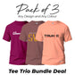 Tee Trio Bundle Deal Pack of 3 Round Neck Shirts