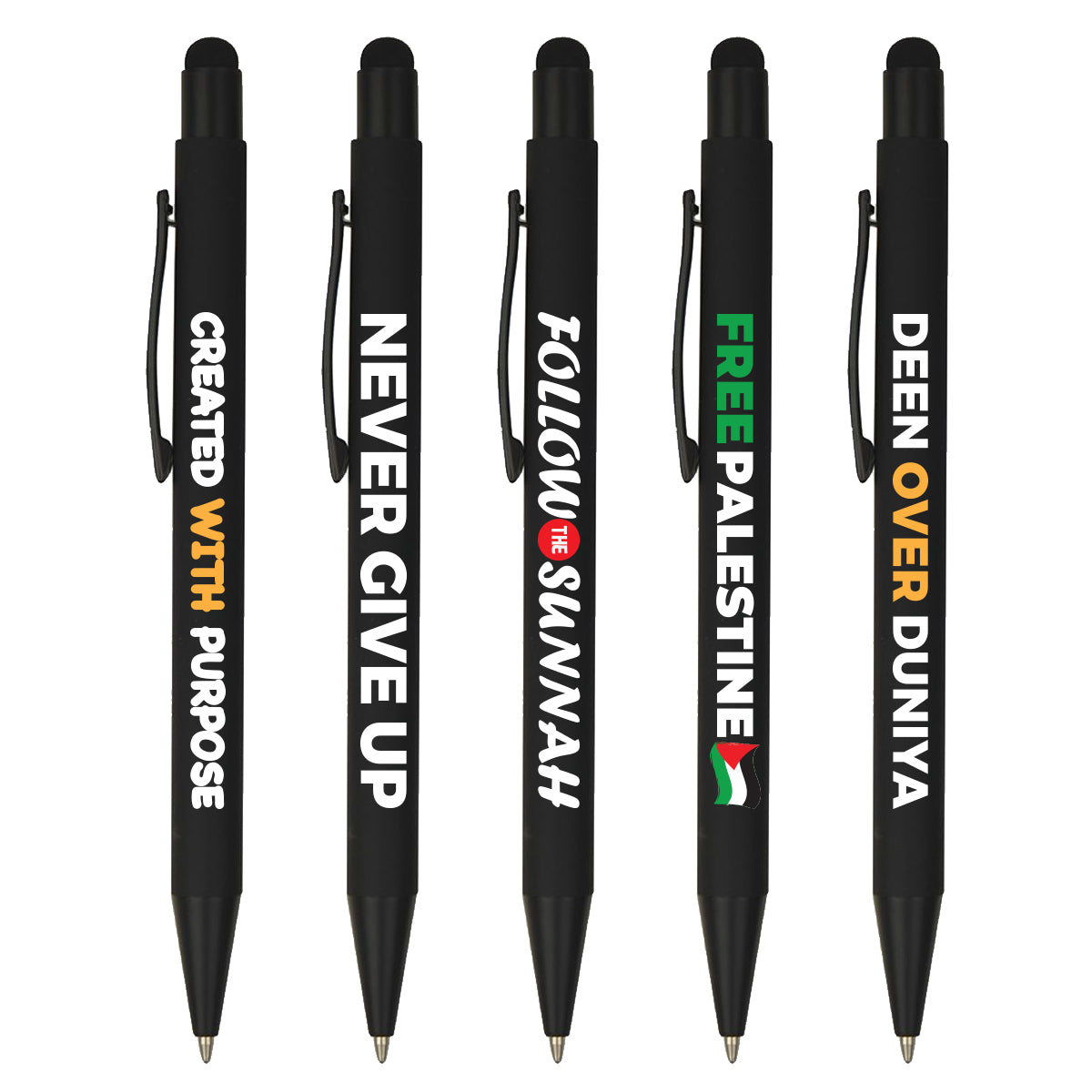 Pack of 5 Printed Ball pen