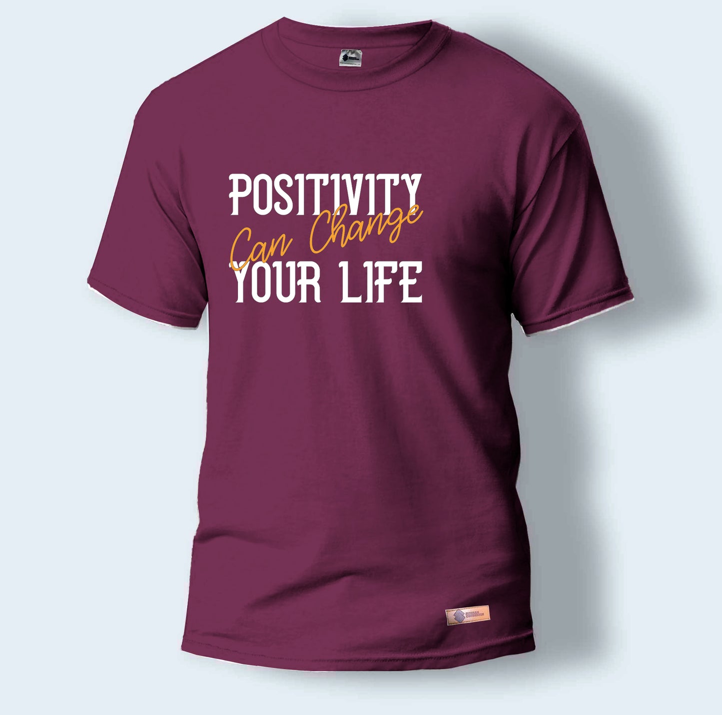 Positivity Can Change Your Life | Round Neck T-Shirt for Men