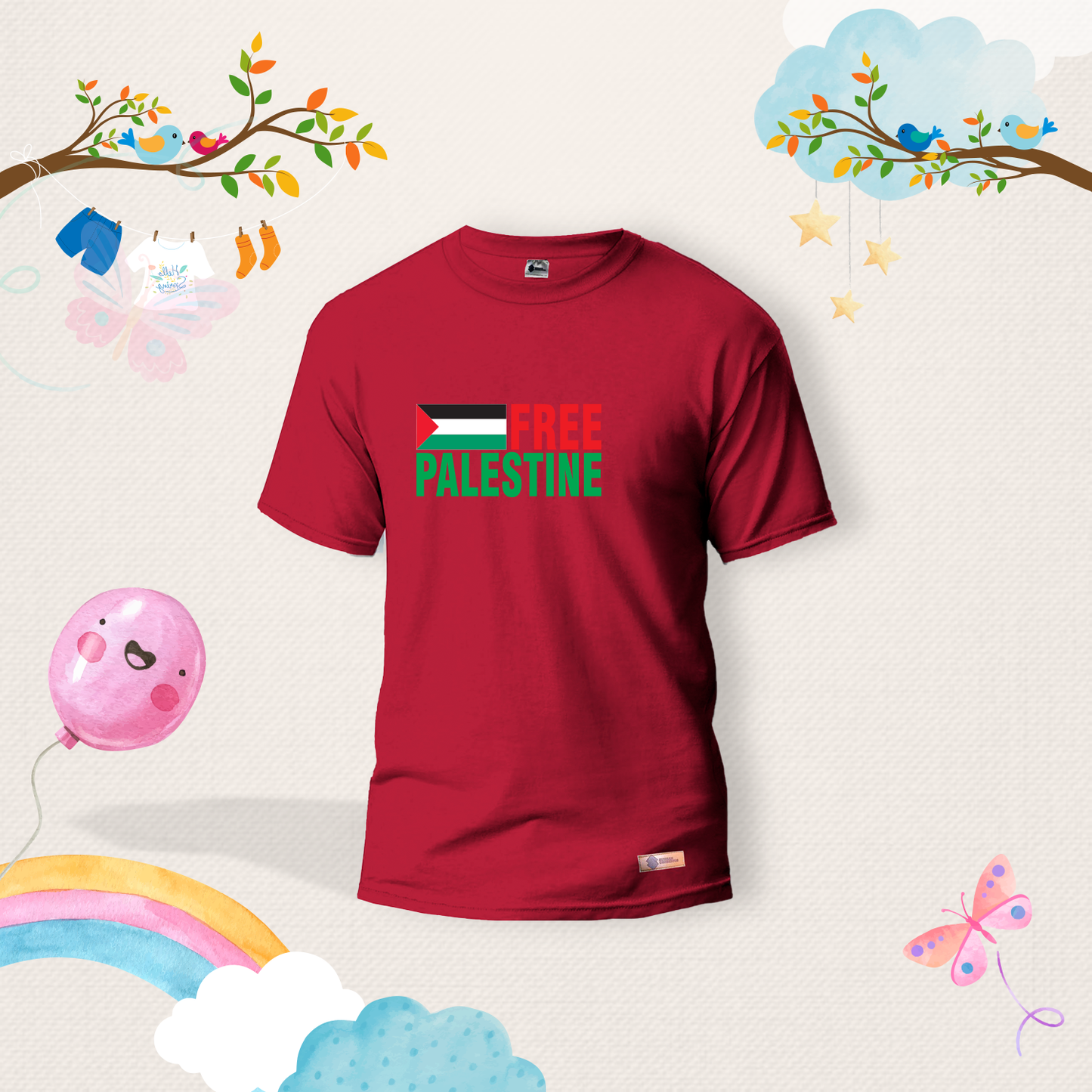 Free Palestine Kids Shirts
