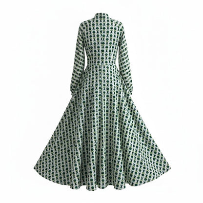 Green Flowers | Printed Abaya