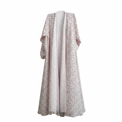 Pink Flowers | Printed Abaya