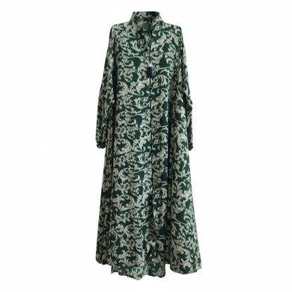 Elegant Green | Printed Abaya