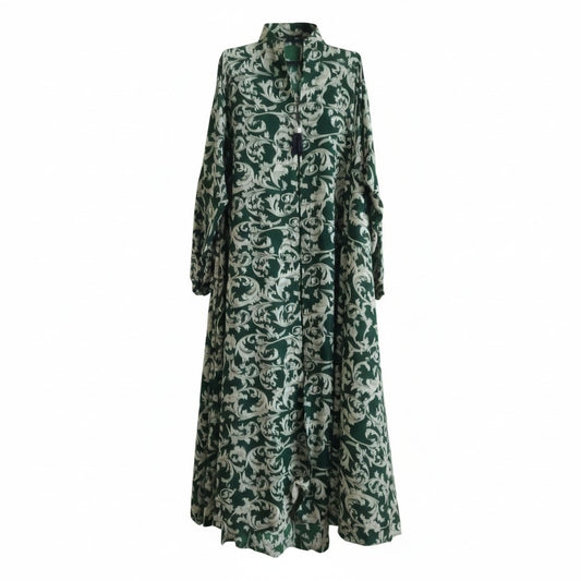 Elegant Green | Printed Abaya