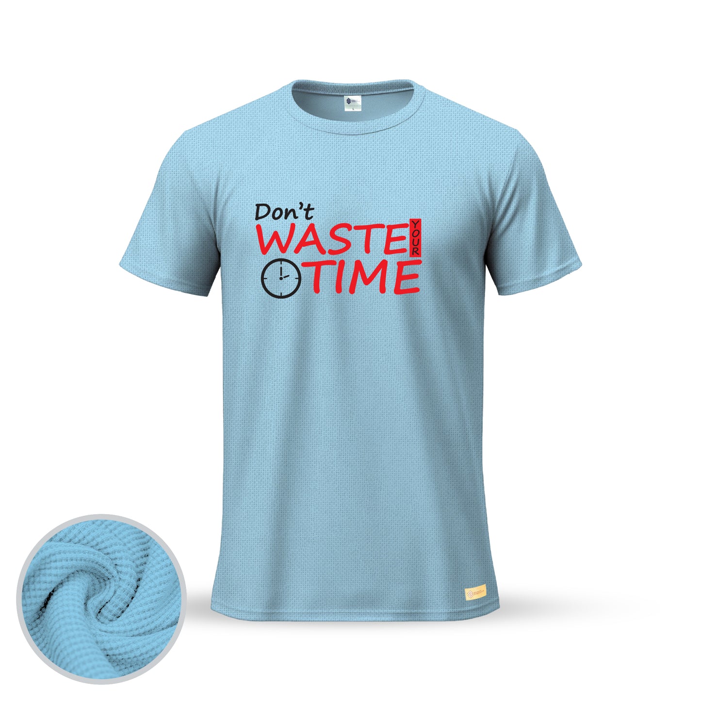 Don't Waste your time | Thermal Round Neck T-Shirt for Men