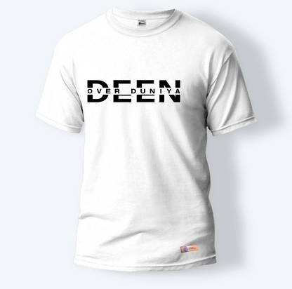 Deen Over Duniya | Round Neck T-Shirt for Men