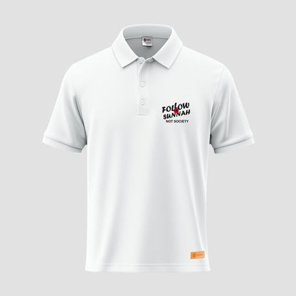 Follow The Sunnah Not Society Polo Shirt