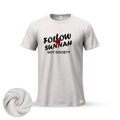 Follow The Sunnah Not Society | Thermal Round Neck T-Shirt for Men