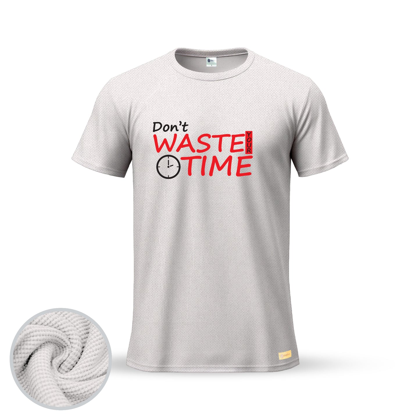 Don't Waste your time | Thermal Round Neck T-Shirt for Men