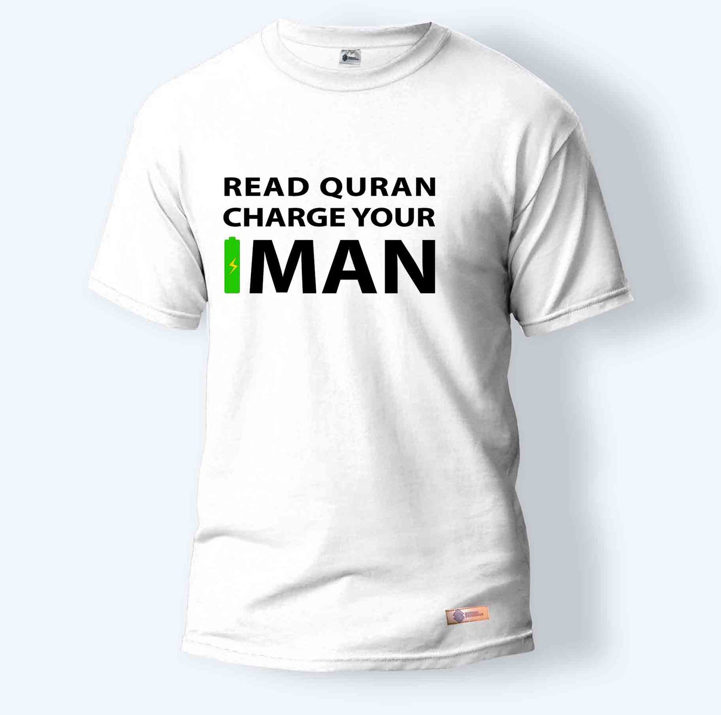 Read Quran Charge Your Iman | Round Neck T-Shirt for Men