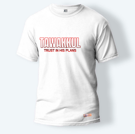 Tawakkul Trust In His Plans | Round Neck T-Shirt for Men
